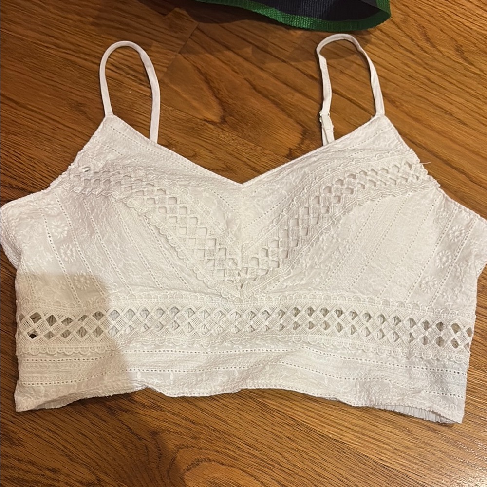 White Lace Women's Top - large - from a beach boutique